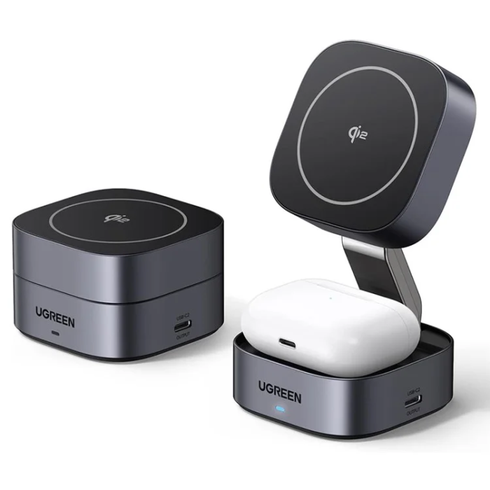 Ugreen - Ugreen Qi2 MagSafe Trådlös Laddare iPhone, Airpods 15W