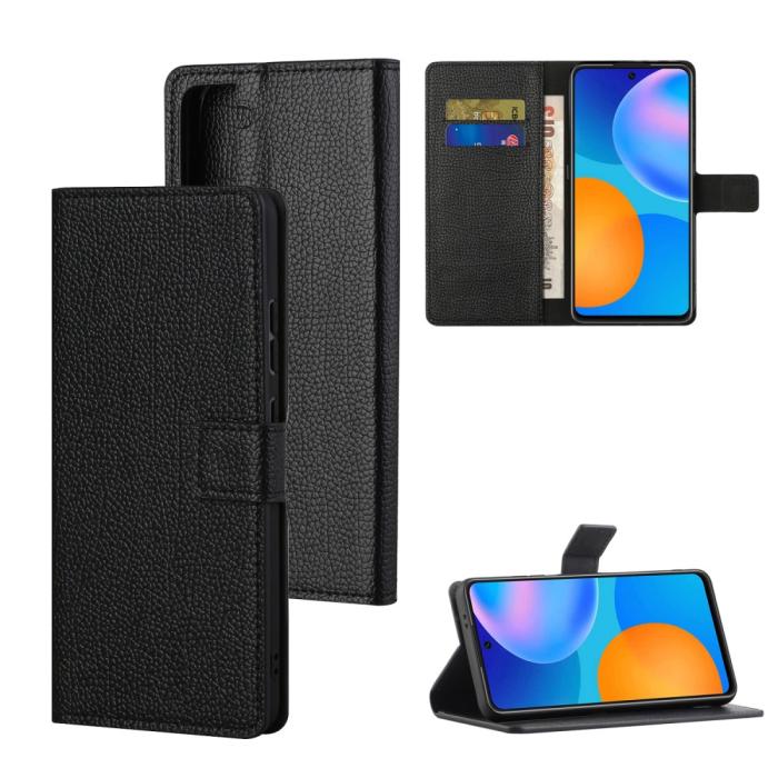 OEM - Litchi Plånboksfodral Galaxy S21 FE - Svart