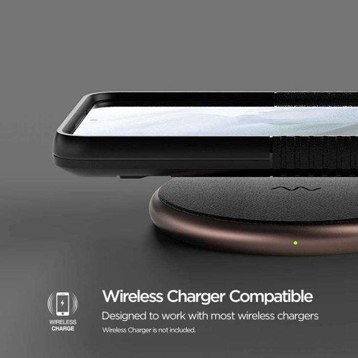 UTGATT1 - VRS DESIGN - Crystal Mixx Pro Skal Samsung Galaxy S21 Plus - Svart