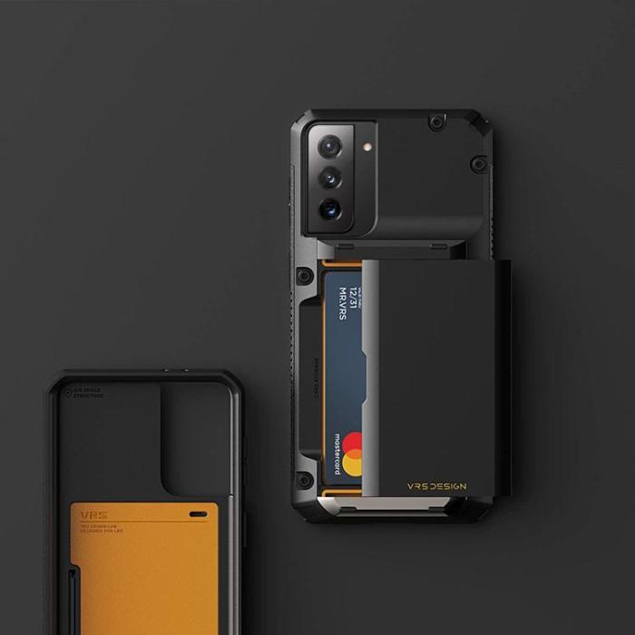 UTGATT4 - VRS DESIGN - Damda Glide Pro Skal Samsung Galaxy S21 Plus - Svart