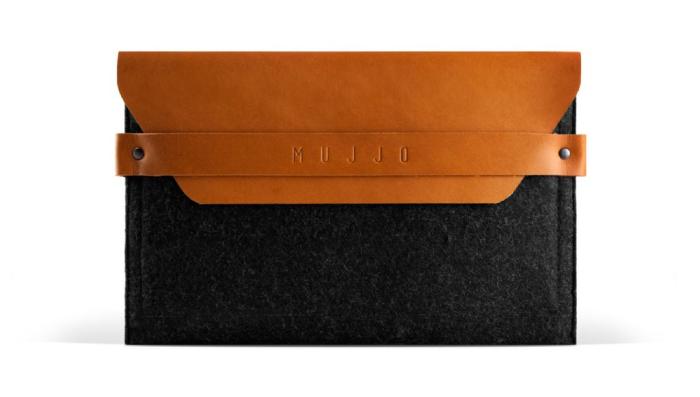 UTGATT1 - Mujjo Envelope Sleeve - Premium-fodral för iPad Mini 1-5 - Svart