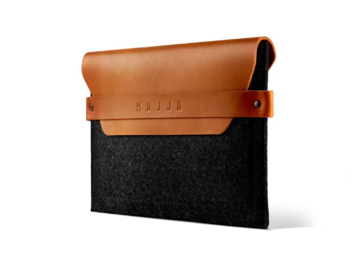 UTGATT1 - Mujjo Envelope Sleeve - Premium-fodral för iPad Mini 1-5 - Svart