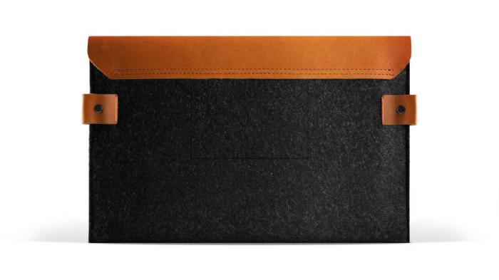 UTGATT1 - Mujjo Envelope Sleeve - Premium-fodral för iPad Mini 1-5 - Svart