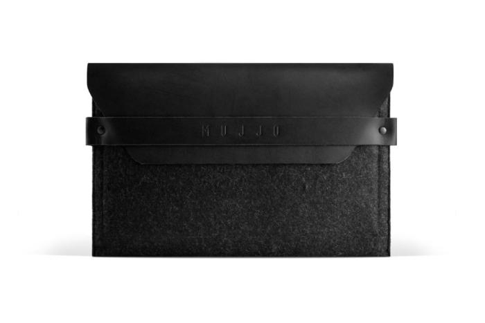 UTGATT1 - Mujjo Envelope Sleeve - Premium-fodral för iPad Mini 1-5 - Svart