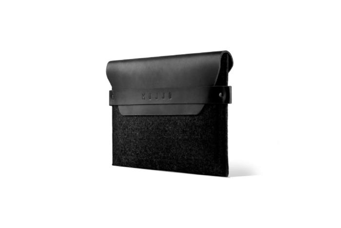 UTGATT1 - Mujjo Envelope Sleeve - Premium-fodral för iPad Mini 1-5 - Svart