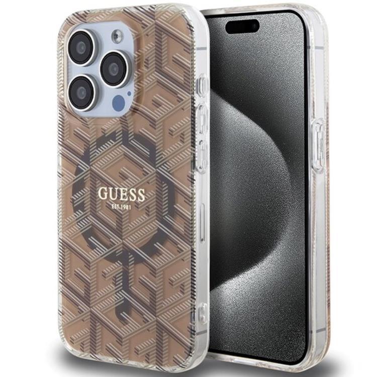 Guess iPhone 15 Pro Max Mobilskal Magsafe IML GCube - Brun | 2353 | AlltMobil