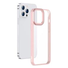 BASEUS - Baseus Crystal Skal iPhone 13 Pro - Rosa