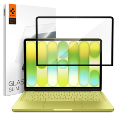 Spigen - Spigen H&auml;rdat Glas Sk&auml;rmskydd F&ouml;r Macbook Neo 13 (2026) Slim FC - Svart
