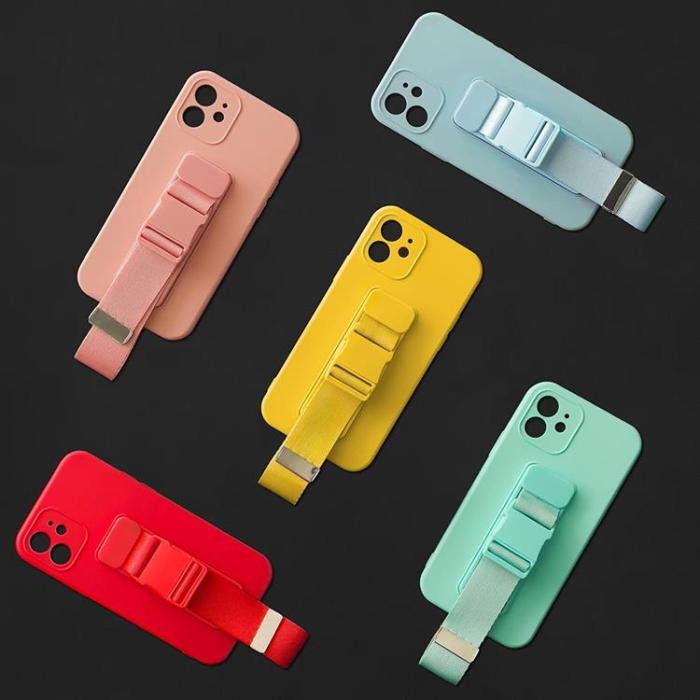 OEM - Xiaomi Redmi 10 4G (2021/2022) Skal Rope Silicone Lanyard - Rosa