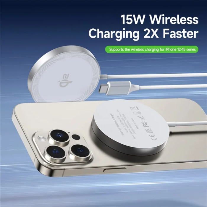 DUZZONA - DUZZONA Qi2 MagSafe Trådlös Laddare iPhone 15W W18