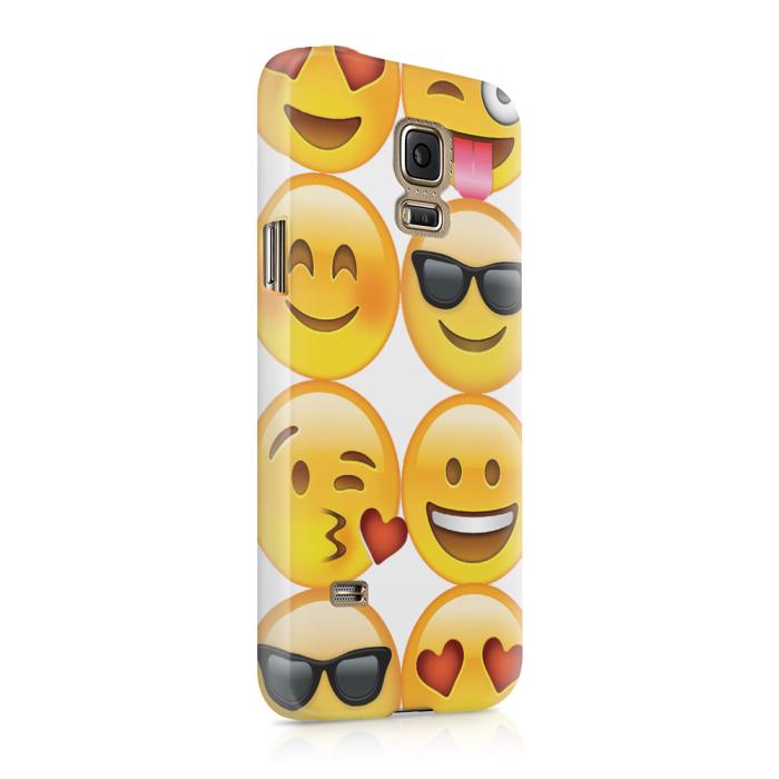 UTGATT5 - Skal till Samsung Galaxy S5 - Emoji - Smileys
