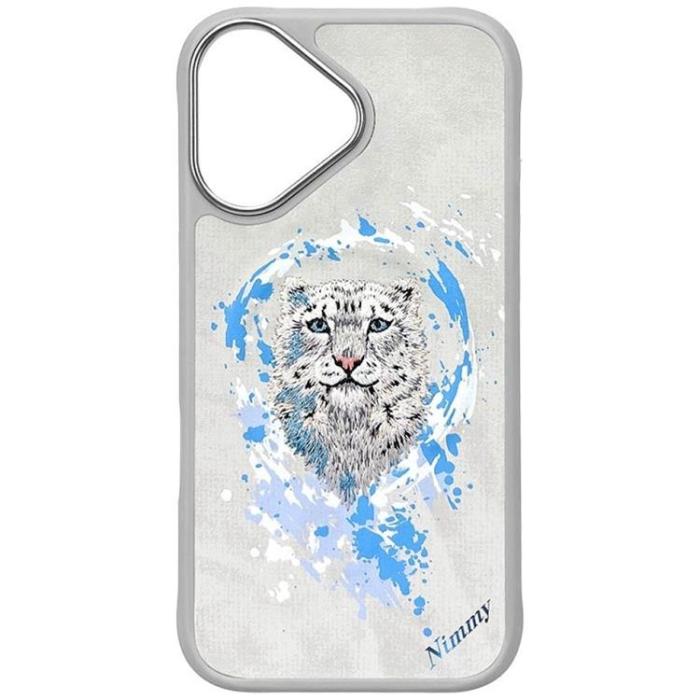 NIMMY - Nimmy iPhone 16 Mobilskal MagSafe Panther - Ljusgrå