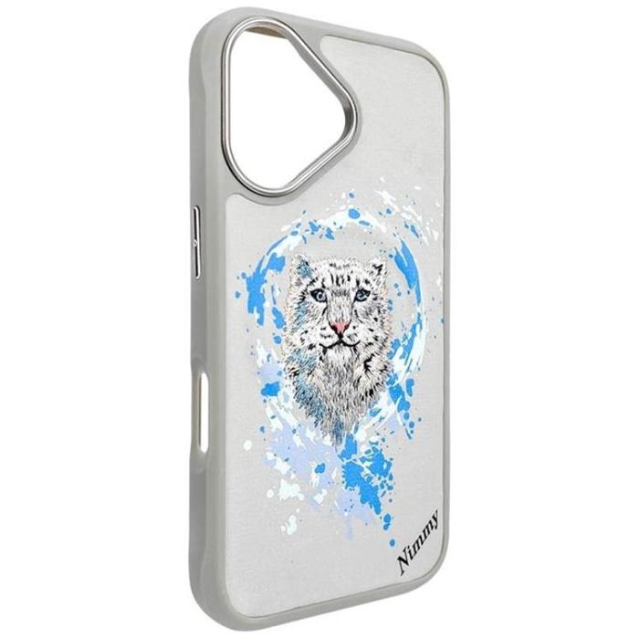 NIMMY - Nimmy iPhone 16 Mobilskal MagSafe Panther - Ljusgrå