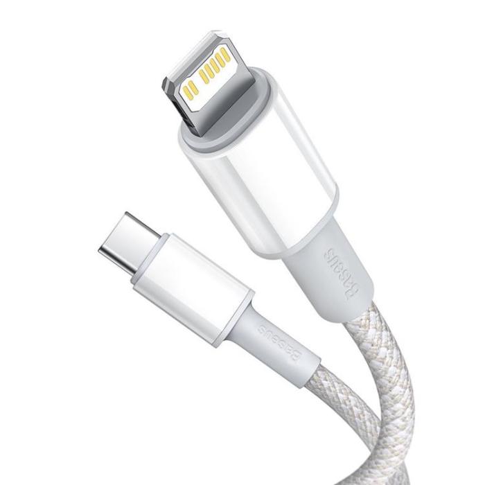 BASEUS - Baseus Power USB-C till Lightning kabel 20 W 1m - Vit