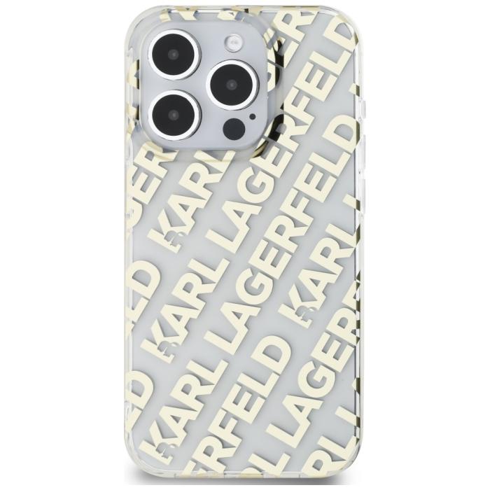 KARL LAGERFELD - Karl Lagerfeld iPhone 15 Pro Max Skal MagSafe IML Fullover Guld