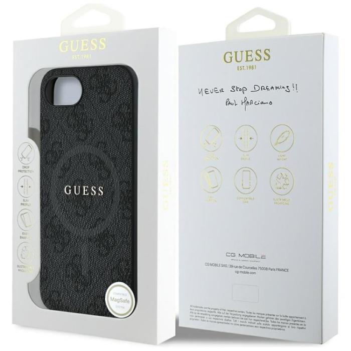 Guess - Guess iPhone 16e Mobilskal MagSafe 4G Ring Classic Logo