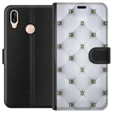 Gustaf - Pl&aring;nboksfodral till Huawei P20 lite med Fancy