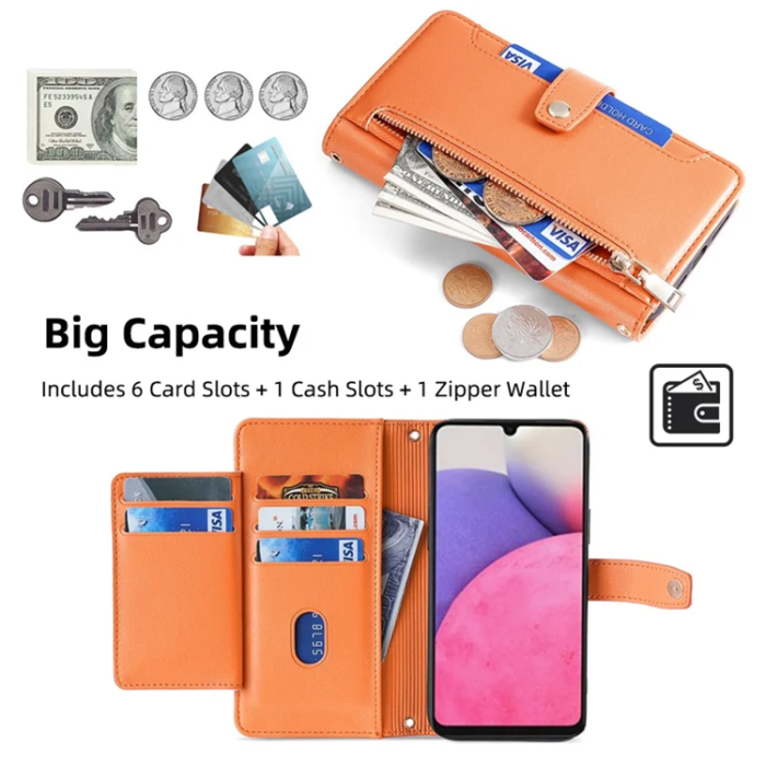 A-One Brand - Galaxy A33 5G Plånboksfodral med Axelrem