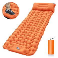 OEM - Fotpump Bärbar Luftmadrass Liggunderlag Utomhus Camping - Orange