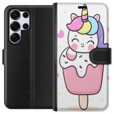 iSecrets - Plånboksfodral till Samsung Galaxy S25 Ultra med Glad enhörning