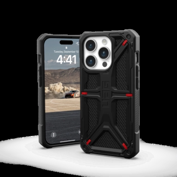 UAG iPhone 15 Pro Max Mobilskal Monarch - Kevlar Svart | 2353 | AlltMobil