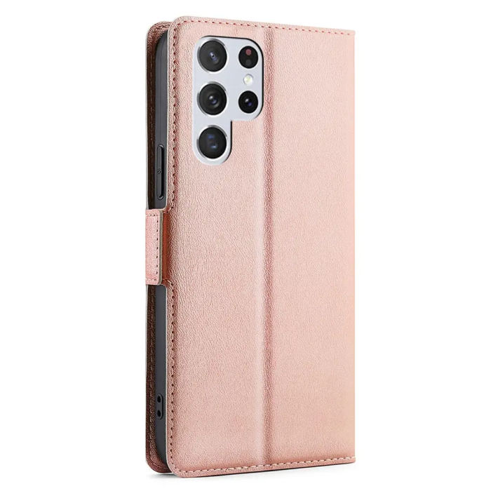 Taltech - Galaxy S22 Ultra Plånboksfodral - Rosa