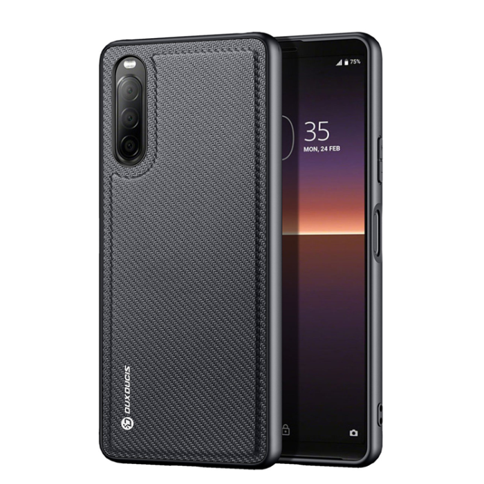 UTGATT5 - Dux Ducis Sony Xperia 10 IV Skal Fino Nylon - Svart