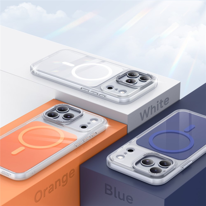 A-One Brand - iPhone 17 Pro Mobilskal MagSafe TPU Acrylic - Orange