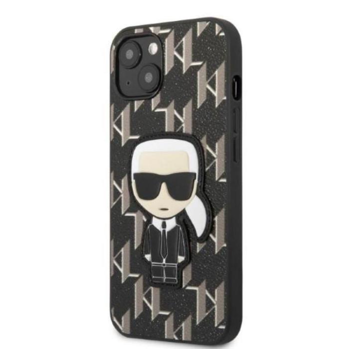 KARL LAGERFELD - Karl Lagerfeld iPhone 13 mini Skal Monogram Ikonik Patch - Svart