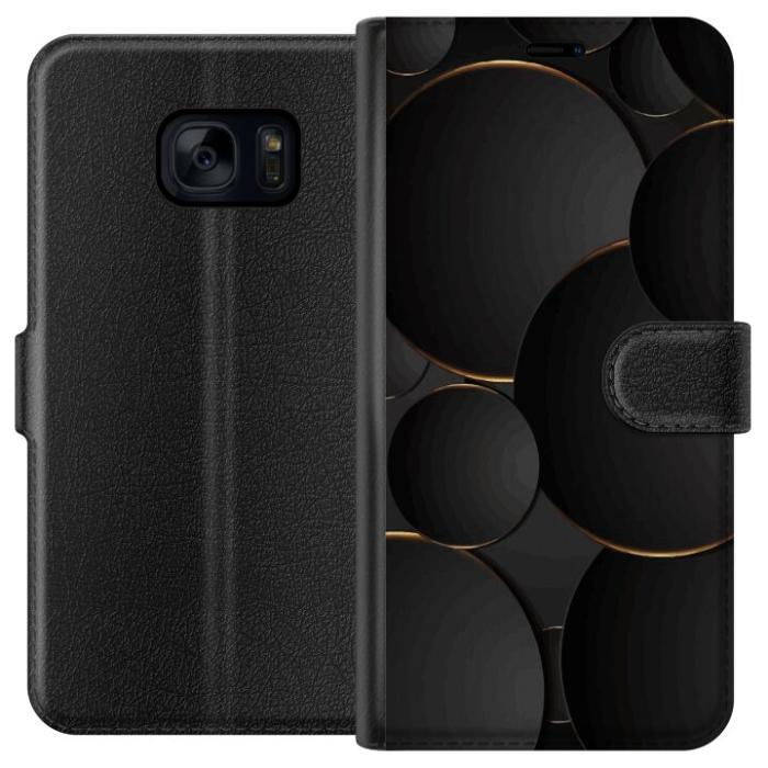 iSecrets - Plånboksfodral till Samsung Galaxy S7 med Lyxig Cirklar