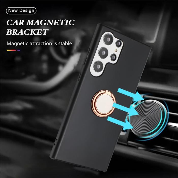 OEM - Mobilskal till Samsung Galaxy S26 Ultra Ring Kickstand Mjuk TPU Matt - Roséguld