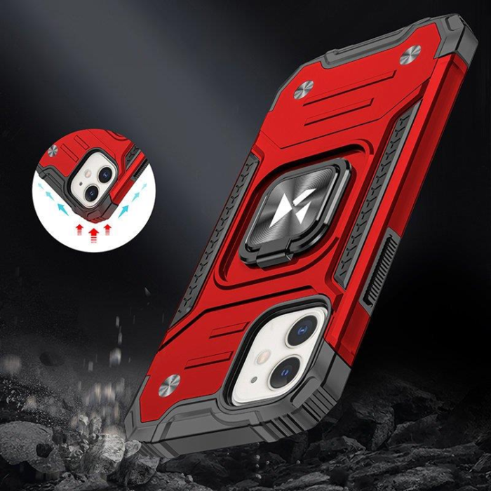 Wozinsky - Wozinsky iPhone 14 Plus Mobilskal Ringhållare Armor - Röd