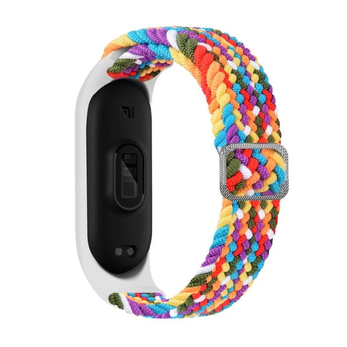 UTGATT1 - Braided Ersättningsarmband till Xiaomi Mi Band 6/5/4/3 - Flerfärgad