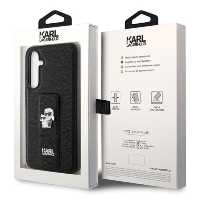 KARL LAGERFELD - Karl Lagerfeld Galaxy S23 FE Mobilskal Gripstand Saffiano Pins