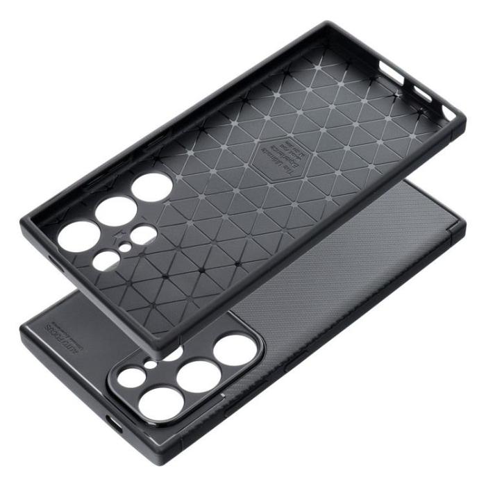 OEM - Galaxy S24 Ultra Mobilskal Carbon Premium - Svart