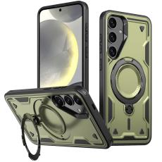 N/A - Mobilskal till Samsung Galaxy S24 FE Plast Milit&auml;rskydd - Olivgr&ouml;n