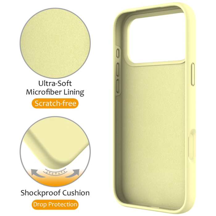 A-One Brand - iPhone 17 Pro Max Mobiskal MagSafe Kickstand PC+Silikon - Gul