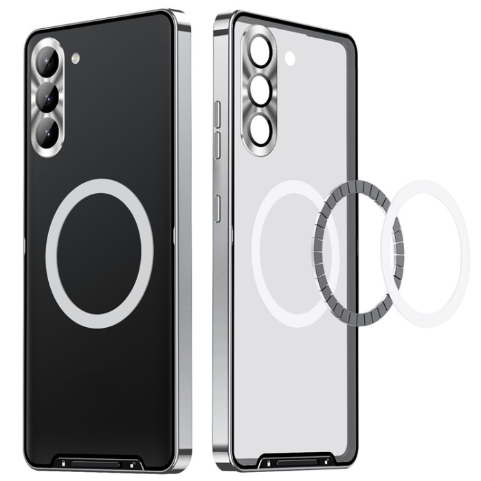 A-One Brand - Galaxy S23 Plus Mobilskal Magsafe Metall - Silver