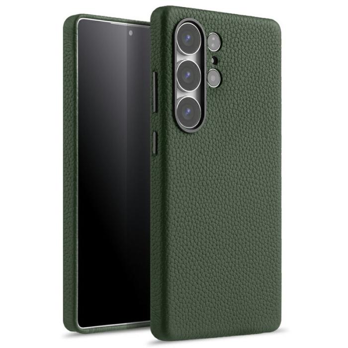 Melkco - MELKCO Mobilskal till Samsung Galaxy S25 Ultra Äkta Läder + PC Grön