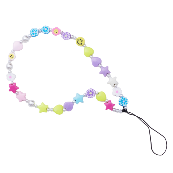 UTGATT1 - Telefonrem Beads Pattern 5 - Flerfärgad