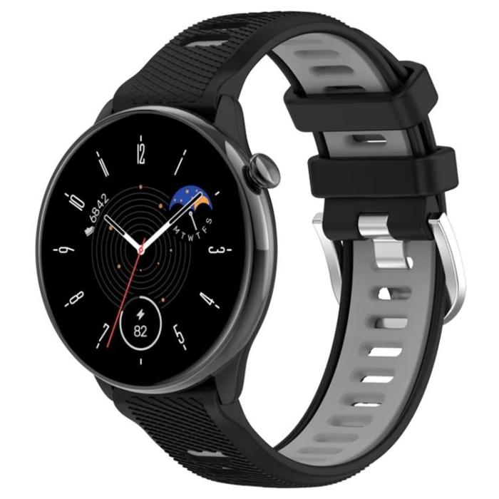 Taltech - Galaxy Watch 6 Classic 43mm Armband - Svart/Grå