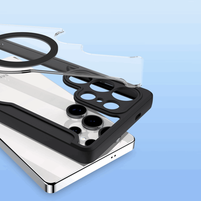 Dux Ducis - Dux Ducis Galaxy S25 Ultra Plånboksfodral MagSafe Skin X Pro - Svart