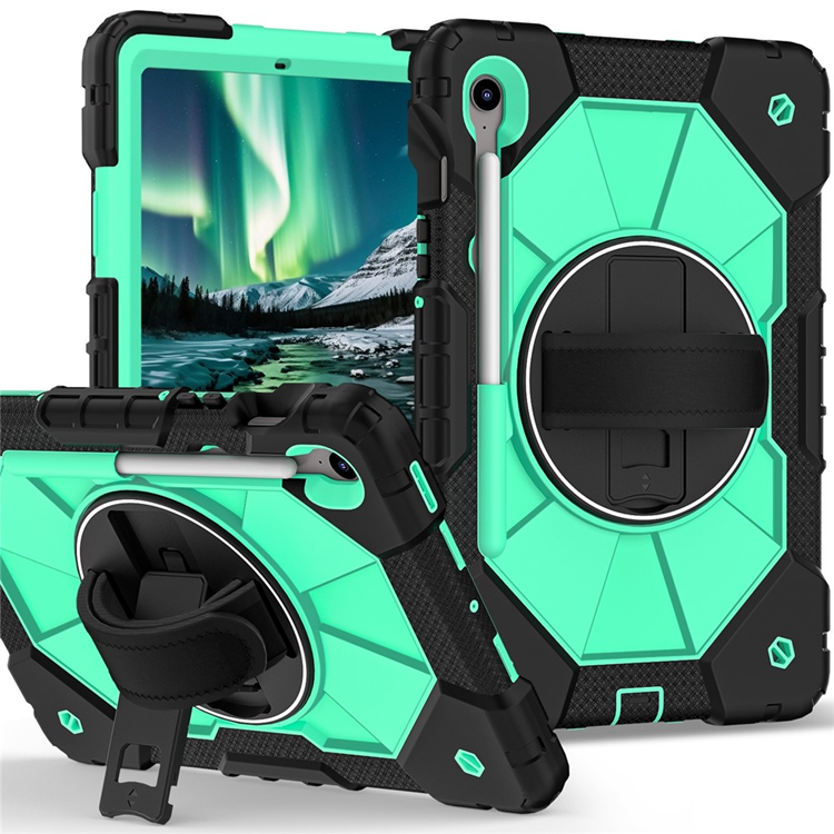 Galaxy Tab S10 FE/S9 FE/S9 Skal Kickstand med Rem - Mintgrön | 2353 | AlltMobil