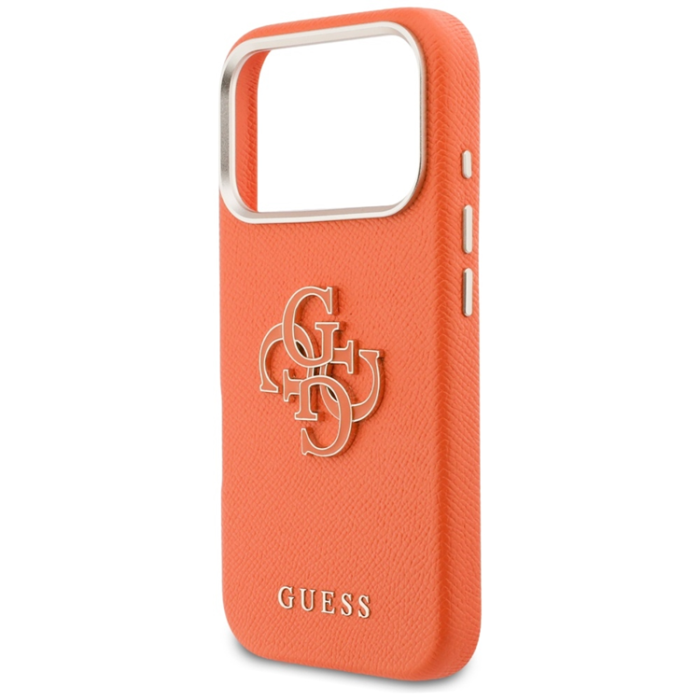 Guess - Guess Mobilskal iPhone 17 Pro FW Resin Logo - Orange