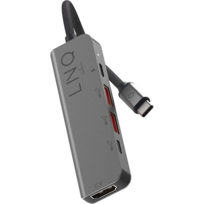 UTGATT1 - Elements 5in1 Pro Multiport Hub USB C - Grå