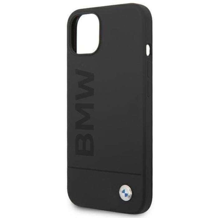 BMW - BMW iPhone 14 Plus Skal Magsafe Silicone Signature Logo - Svart