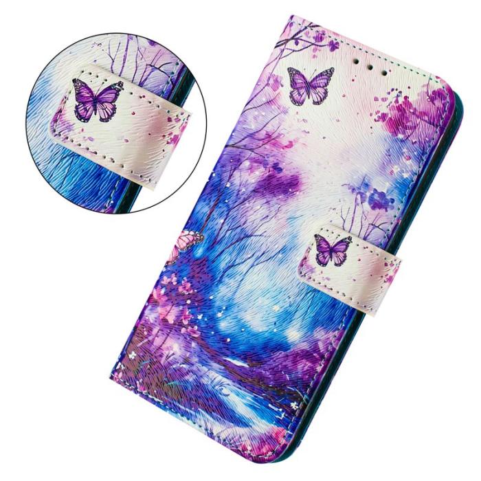 OEM - Dream Valley Samsung Galaxy A35 5G Fodral Mönstertryck - Svart