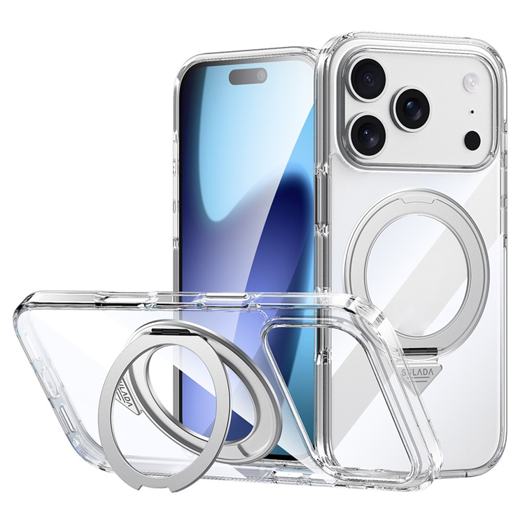 SULADA iPhone 17 Pro Mobilskal MagSafe Kickstand TPU+PC - Clear | 2353 | AlltMobil