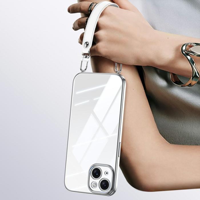 SULADA - SULADA Mobilskal till iPhone 14 Elektroplätering Ultra Clear TPU Vit