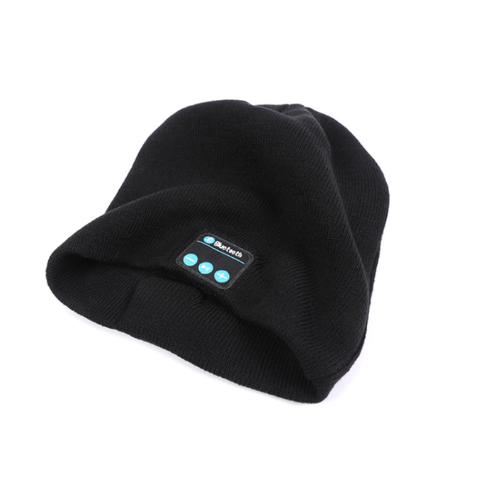 A-One Brand - Beanie Mössa med inbyggt bluetooth-headset - Svart